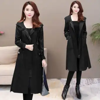 maxi trench coat women's