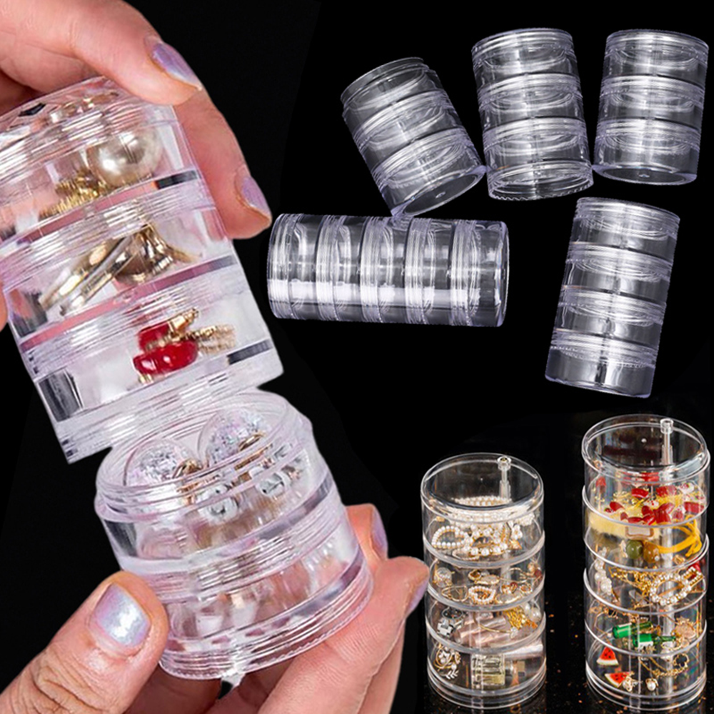 Watch Earrings Plastic Storage Box Organizer Storage Rack Storage Rack Jewelry Storage Box Multilayer Organizer