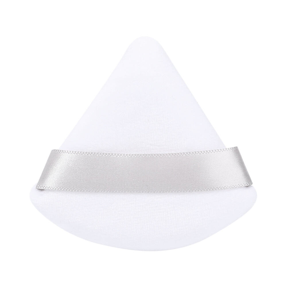 2Pcs Triangle Powder Puff Mini Face Makeup Sponge Cosmetics Soft Cotton Face Powder Puff Washable Velvet Makeup Puff Tools