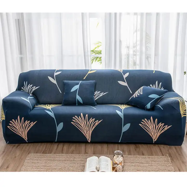 Nicetoempty 1 To 4 Seater Stretch Sofa Slipcover Slip Resistant Couch Cover With Elegance Printed Polyester Spandex Slipcovers For Living Room