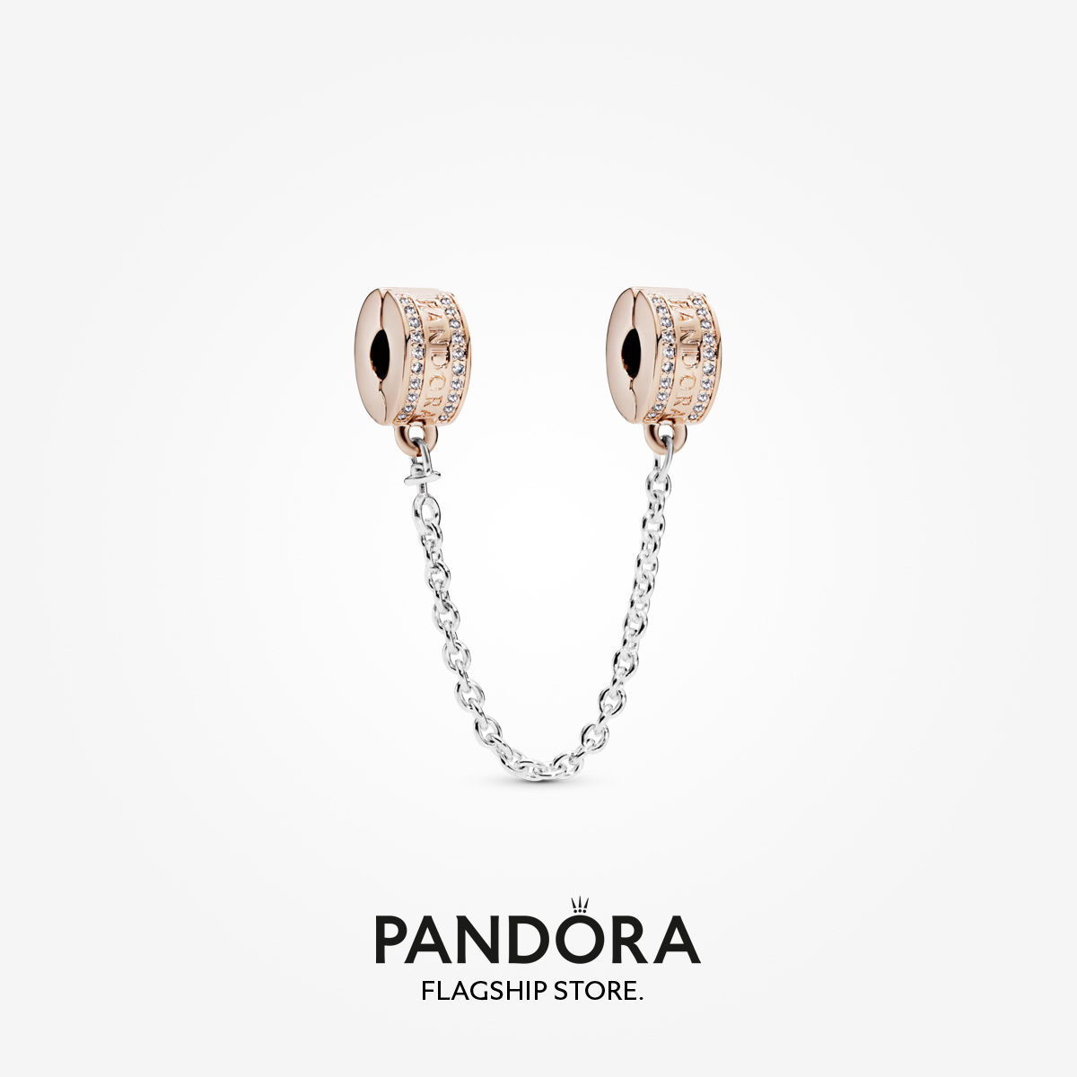 Pandora 14k Rose Gold Plated Logo 