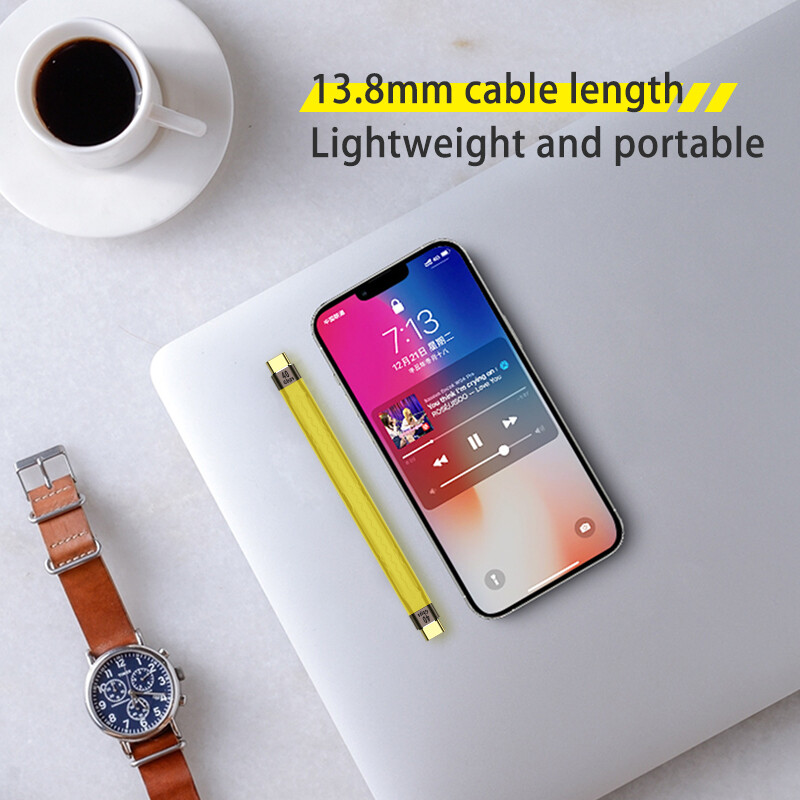2 in 1 Type-C Cable 10Gbps/40Gbps PD 100W USB Data Cable High-speed Transmission Fast Charing Data Cord USB 3.1 for Mobile Phone