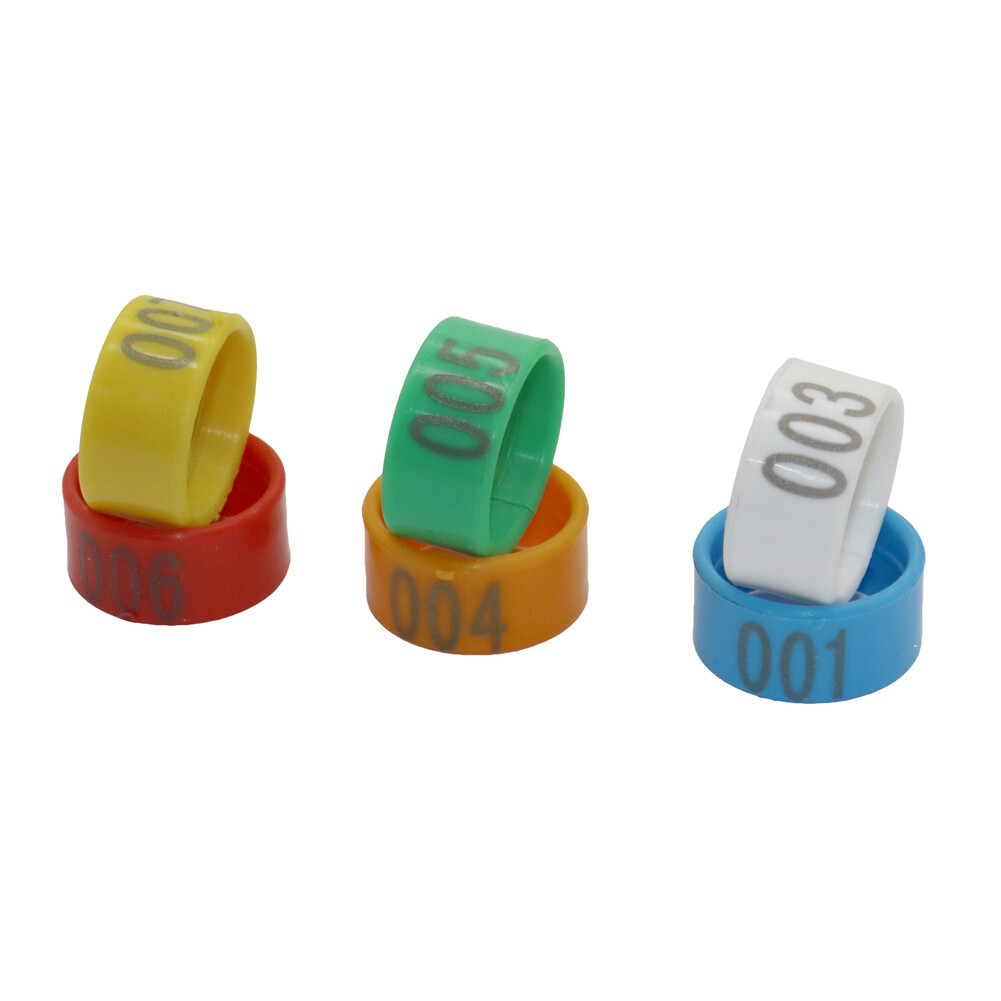100 Chiếc Vòng Chân Kỹ Thuật Số Hình Ngỗng Gà Vịt Loại Mở Bằng Nhựa 1.6/1.8/2.0 Cm