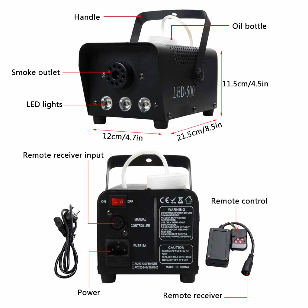 Portable 400W ant Fogger e Fog Machine For DJ Party Show Stage Sprayer