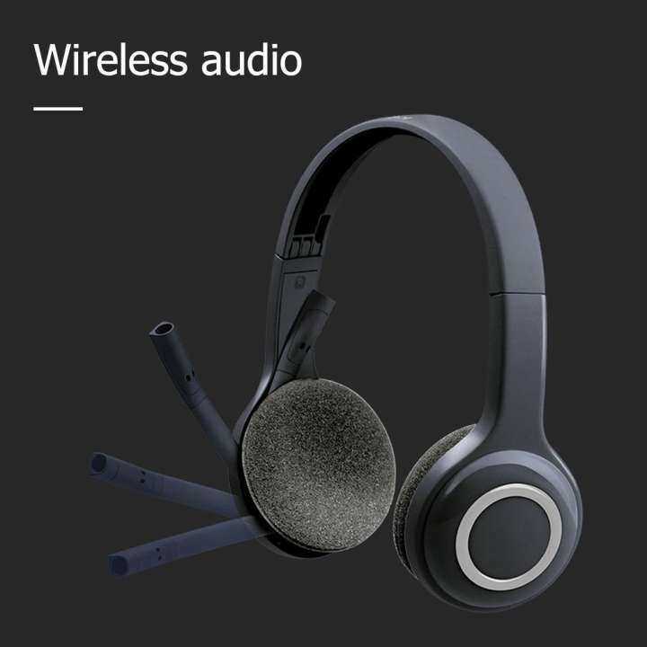 white wireless headset pc
