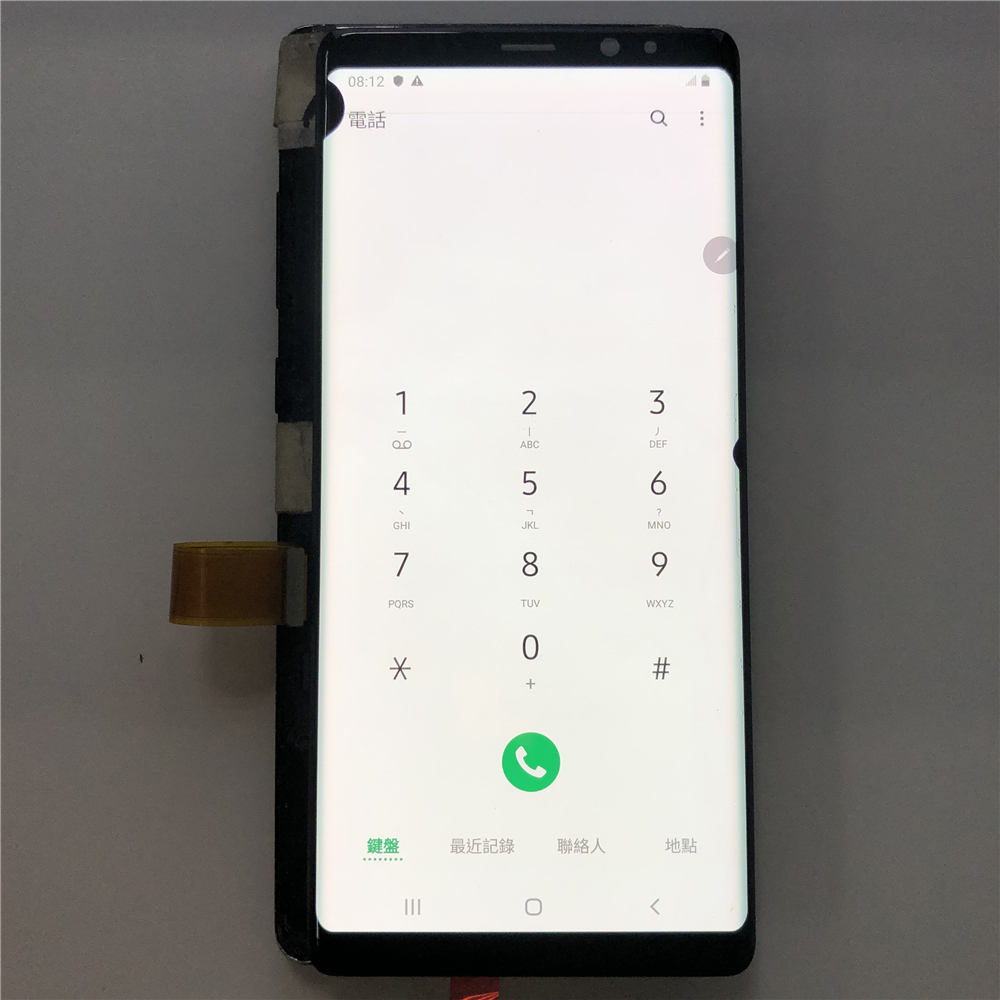 Bluesky ban đầu ghi Dot dòng khiếm khuyết Màn hình LCD màn hình cảm ứng số hóa cho Samsung Galaxy Lưu ý 8 n9500 n9500f n9500u LCD với khung