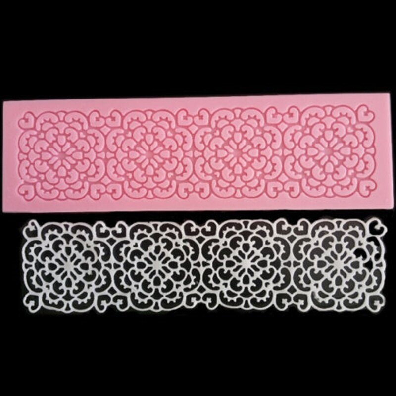 Lace Embossed Mat Silicone Fondant Cake Decorating Chocolate Sugarcraft Moulds