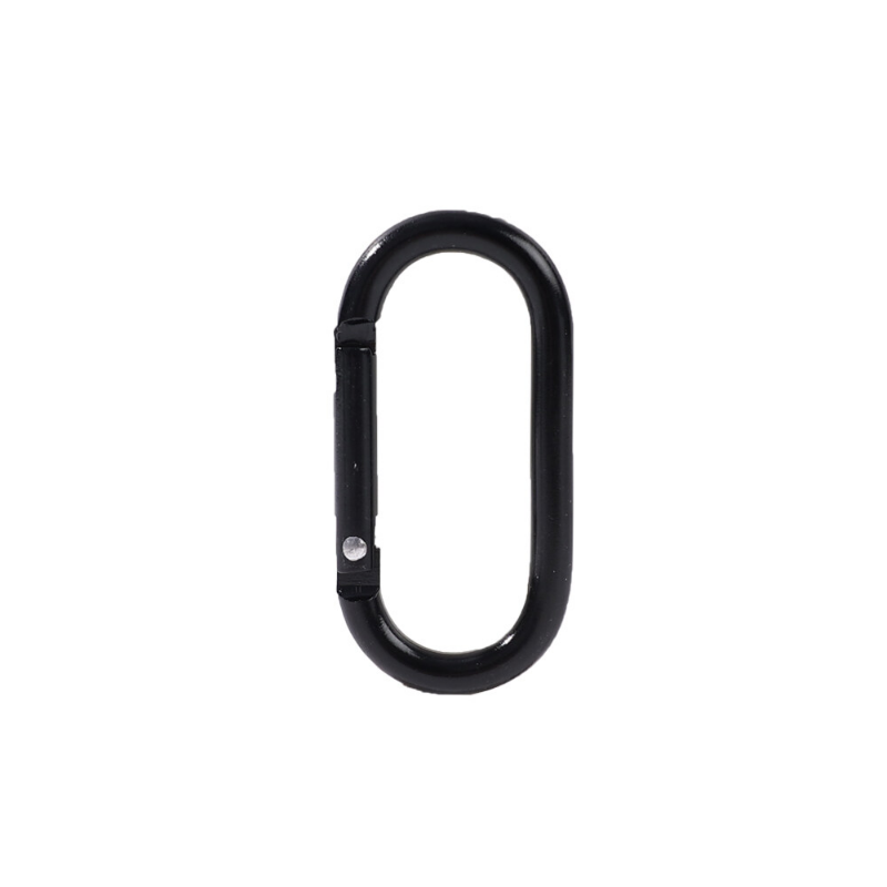 5pcs Carabiner Clips Black Oval Hanging Buckle Carabiner Hanging Buckle Small Carabiners for