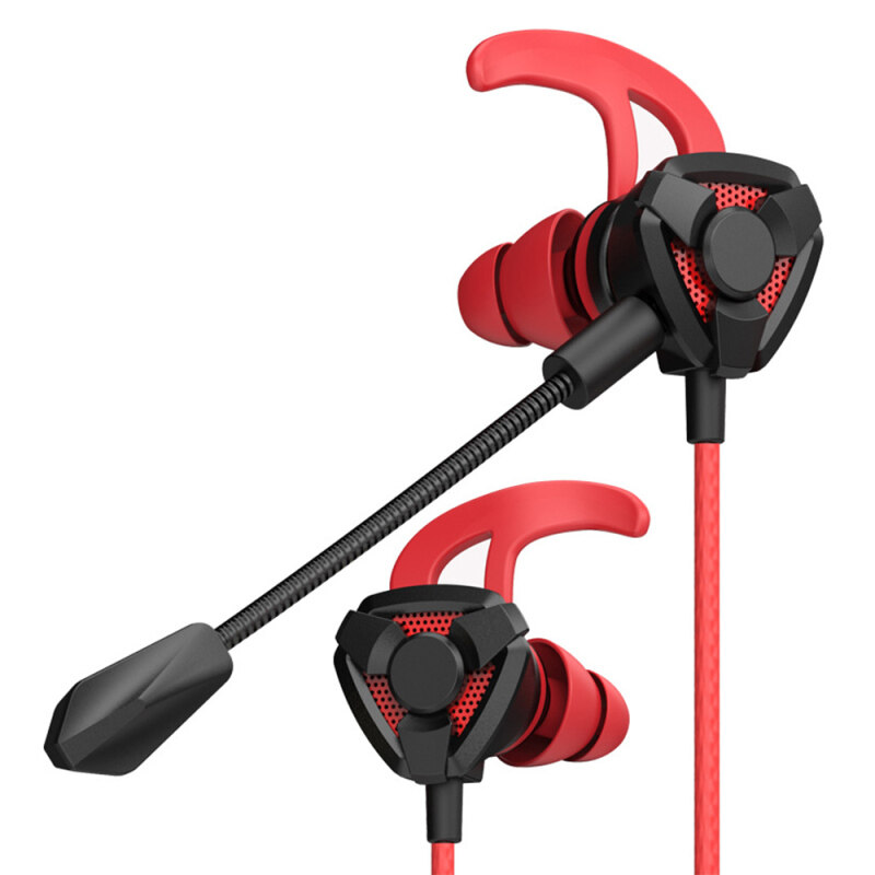 niceEshop Changmai Gaming Headset for iPhone Android Computer Separate Microphone Dual Mic In-Ear Stereo Wired Anti-drop Sports Headphone Singapore