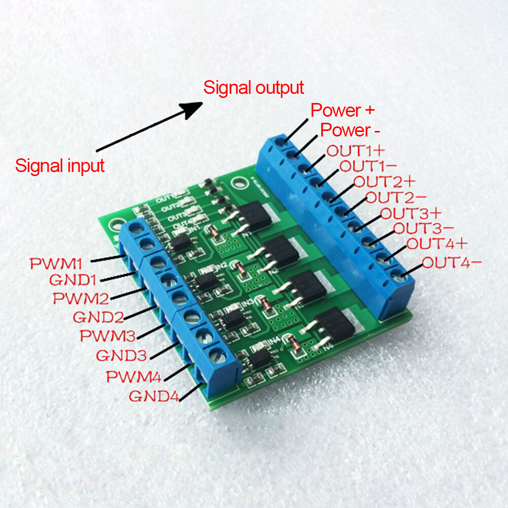 PLC Amplifier Board Driver Optocoupler 4-Channel MOS FET PLC Amplifier Board Driver Module