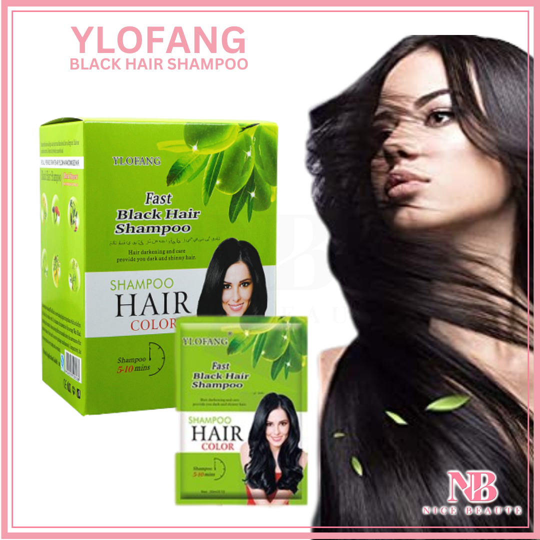 YLOFANG BLACK HAIR SHAMPOO / PEWARNA RAMBUT (10 PCS) | Lazada