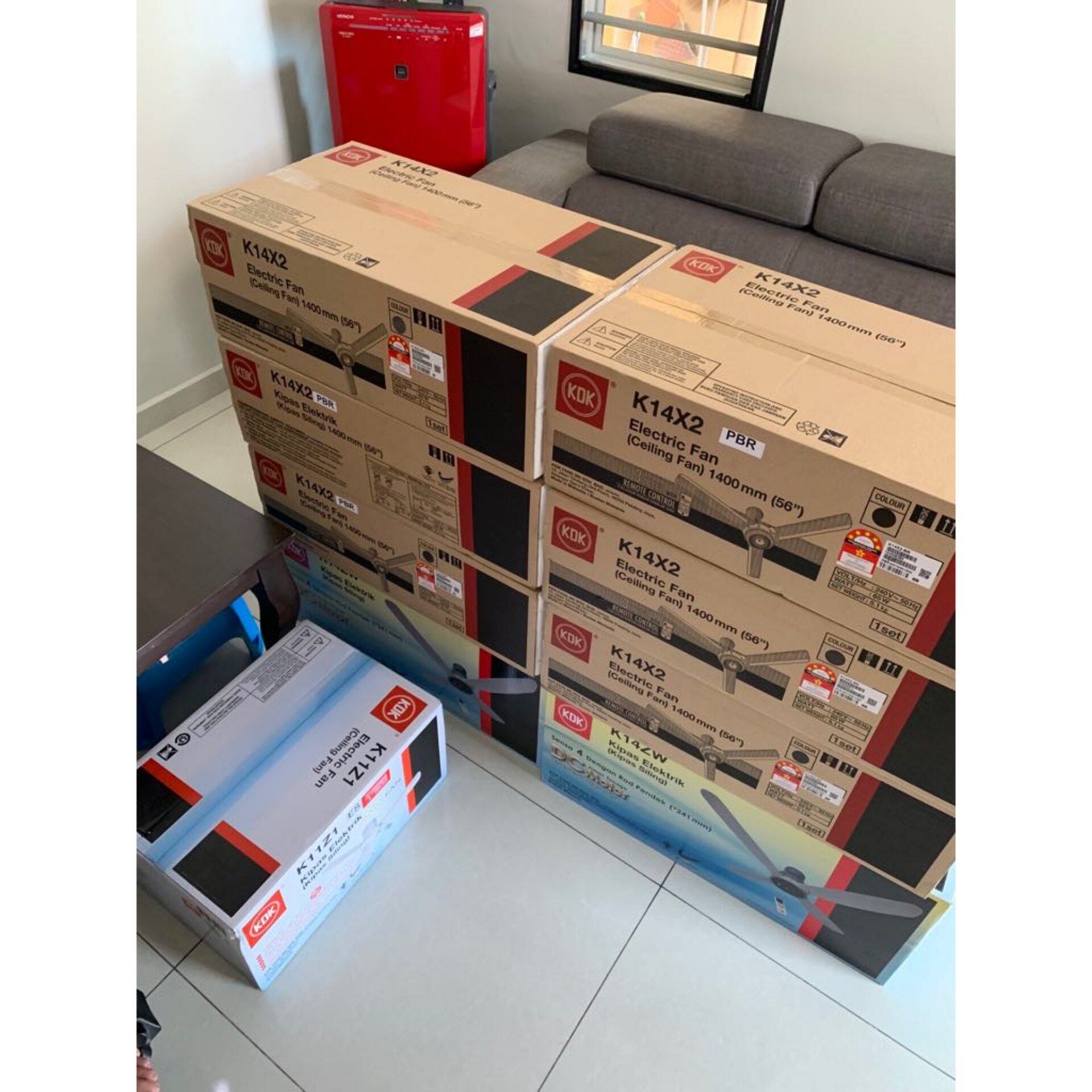 KDK K14X2 3-Blade Remote Control Type 
