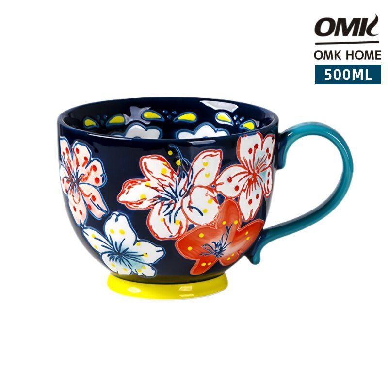 OMK American ceramic 500ML Breakfast cup mugs coffee