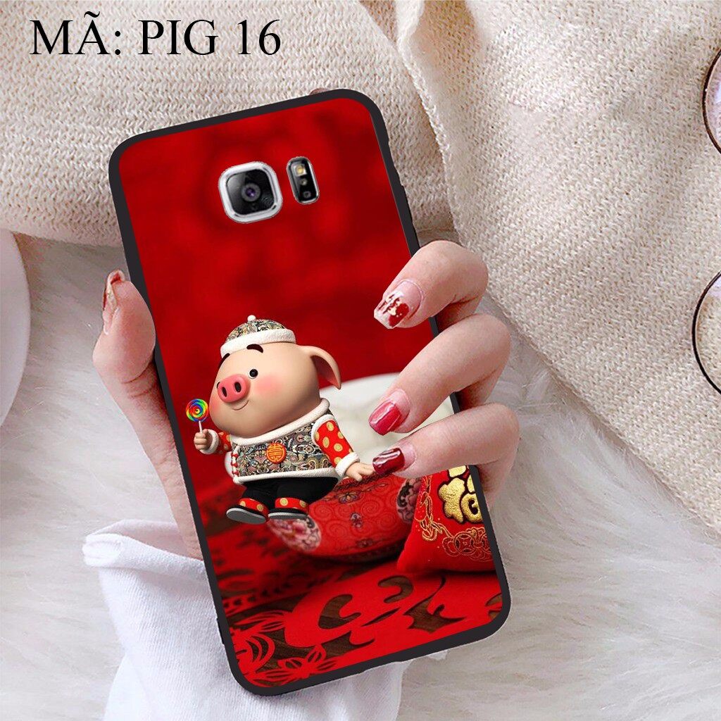 Ốp lưng Samsung Note 5 viền dẻo TPU BST Pig Cute