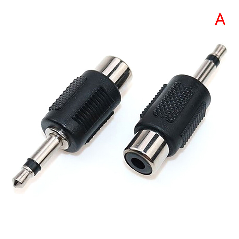 Nien 1pc rca jack connector to jack 3.5 mm mono stereo plug adapter audio rca plug