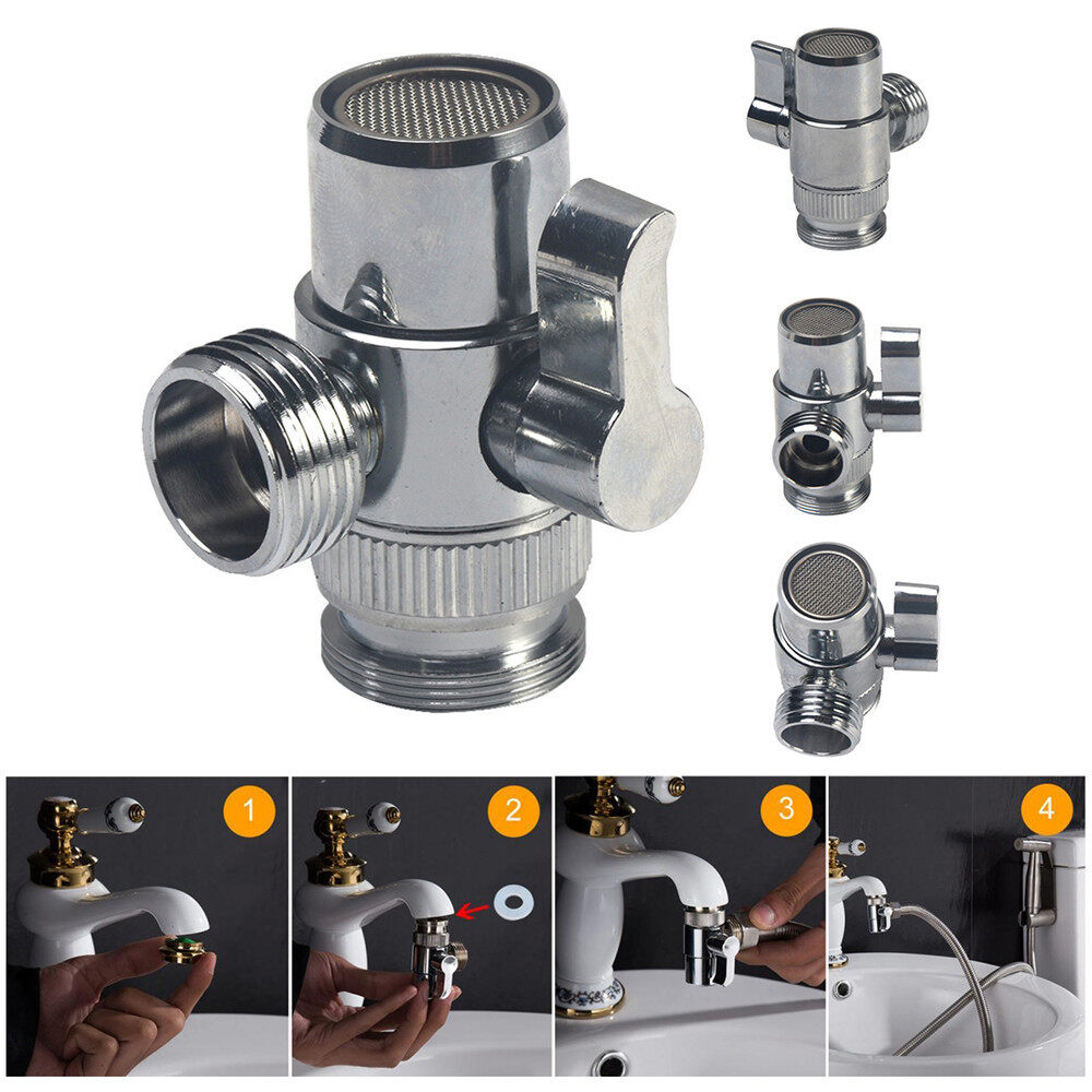 【Chất lượng cao + Cổ phiếu sẵn sàng】 Van vòi Bộ chuyển đổi Bộ chuyển đổi vòi Bộ chuyển đổi vòi Nhà bếp Bộ chia bộ chia van Bộ chuyển đổi vòi nước Đầu nối vòi cho nhà vệ sinh Vòi sen