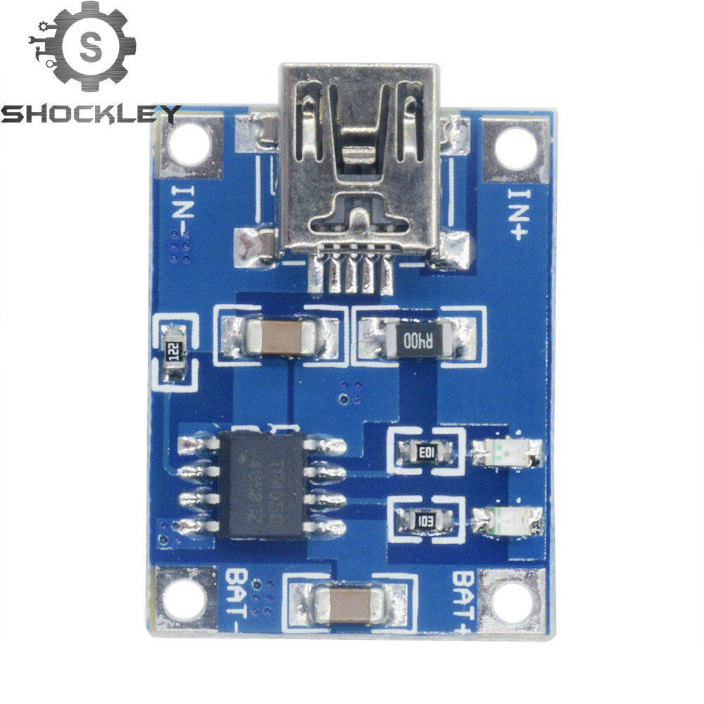Shockley Mô-đun TP4056 Bộ Sạc Pin Lithium Pin Lithium 18650 3.7V 5V 1A MICRO USB USB-C USB Mini Pin Bảo Vệ Kép Mô-đun Sạc