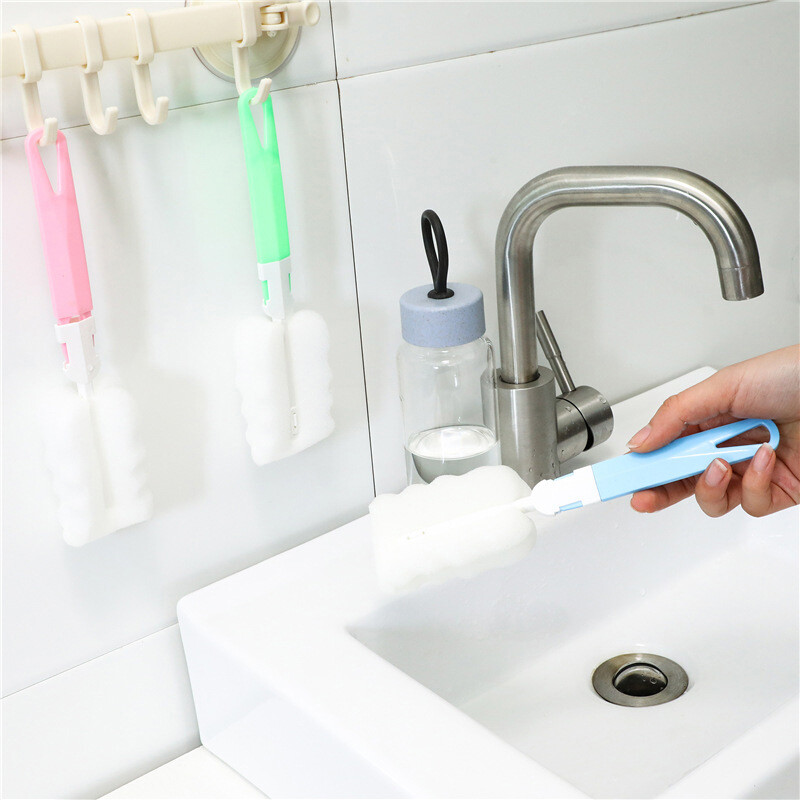 Baby Milk Feeding Bottle Brush Sponge Cleaning Tools Long handle brush