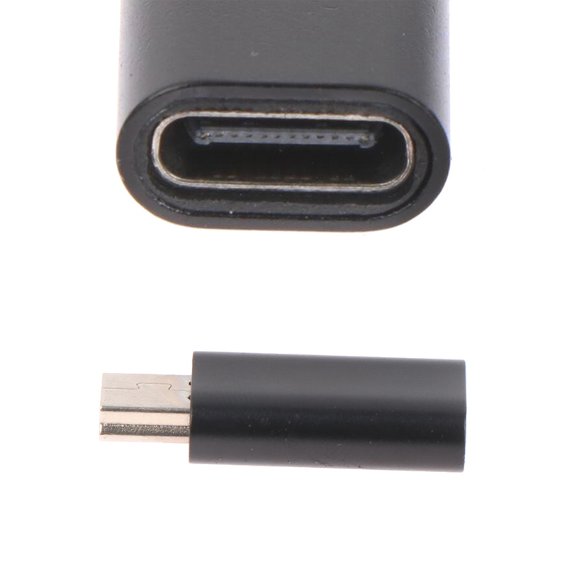 wuyangmin Mini 5 Pin USB Adapter B Male to USB Type C Female Data Data Transfer Connector