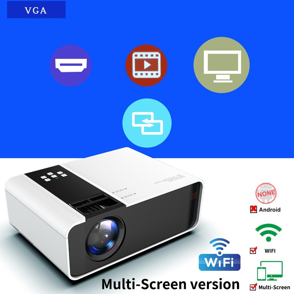 LUMOS 6000 lumens G86 Projector FULL HD 1080P Android Mini Projector