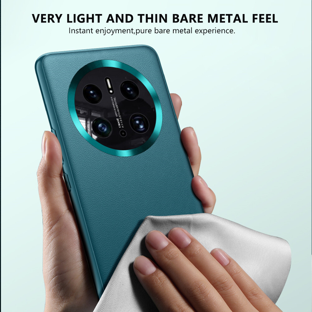 Leather Case for Huawei Mate 50 Pro Case Genuine Leather Shockproof Back Cover Hard Case Protective Capa for Mate 50E
