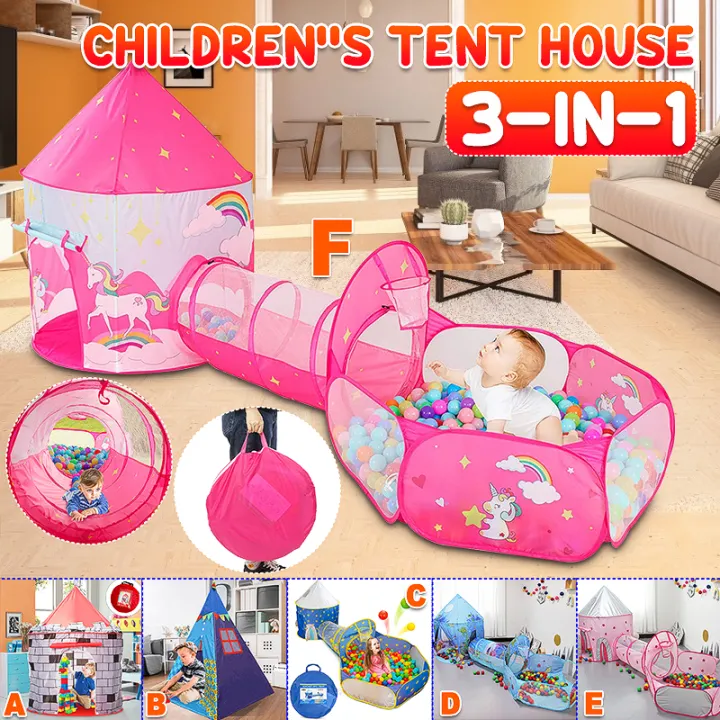 unicorn tent with tunnel
