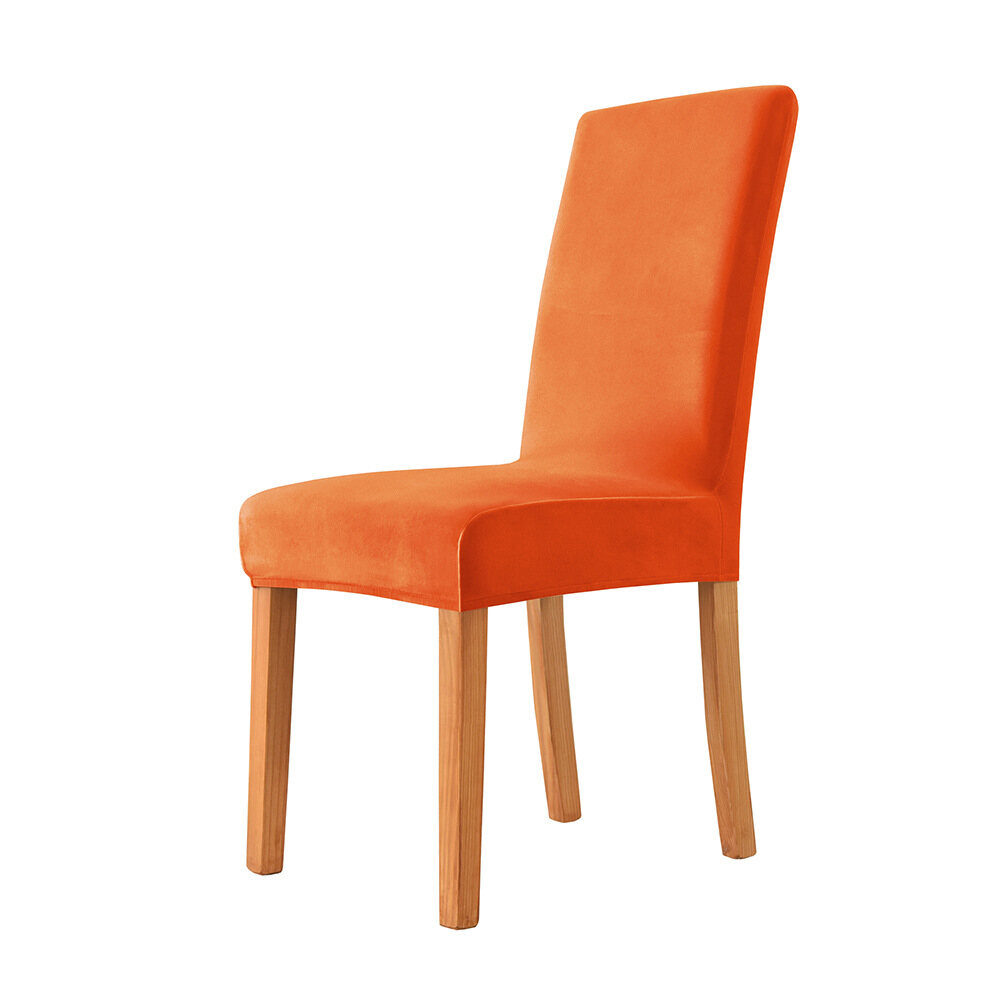 Real Velvet Fabric Super Soft Chair Cover Luxurious Office Seat Cases Tretch Chair Covers For Dining Room Hotel