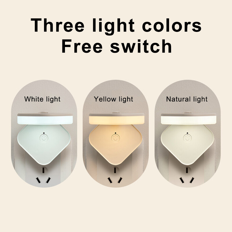 B&B LED light remote control night light feeding light bedside light eye protection light sleep desk lamp room light wall light aisle light corridor light can be timed three-color light