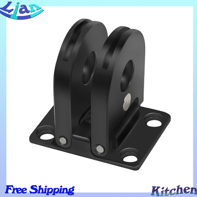 Metal Folding Magnetic Replacement Base Dual Interface 1/4 Thread Hole Tripod Mount Adapter Compatible For Gopro 10/9/8/max Action Camera