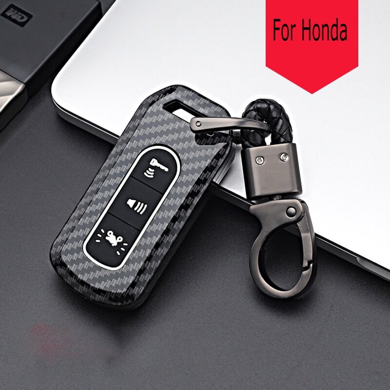 For honda pcx adv 150 sh 125 motorcycle smart key cover carbon fiber silicone key case cover