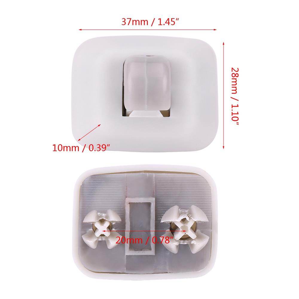 Gancio Parasole Interno Grigio Per Audi A1, A3, A4, A5, Q3, Q5 - Clip Di Ricambio - Plastica - 5