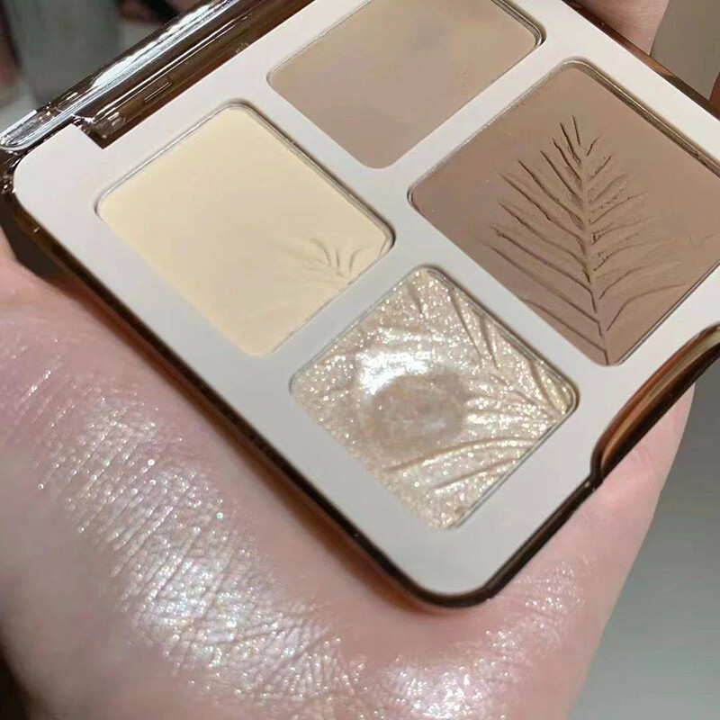 Highlighter Contour High Gloss 3D Matte Blush Palette