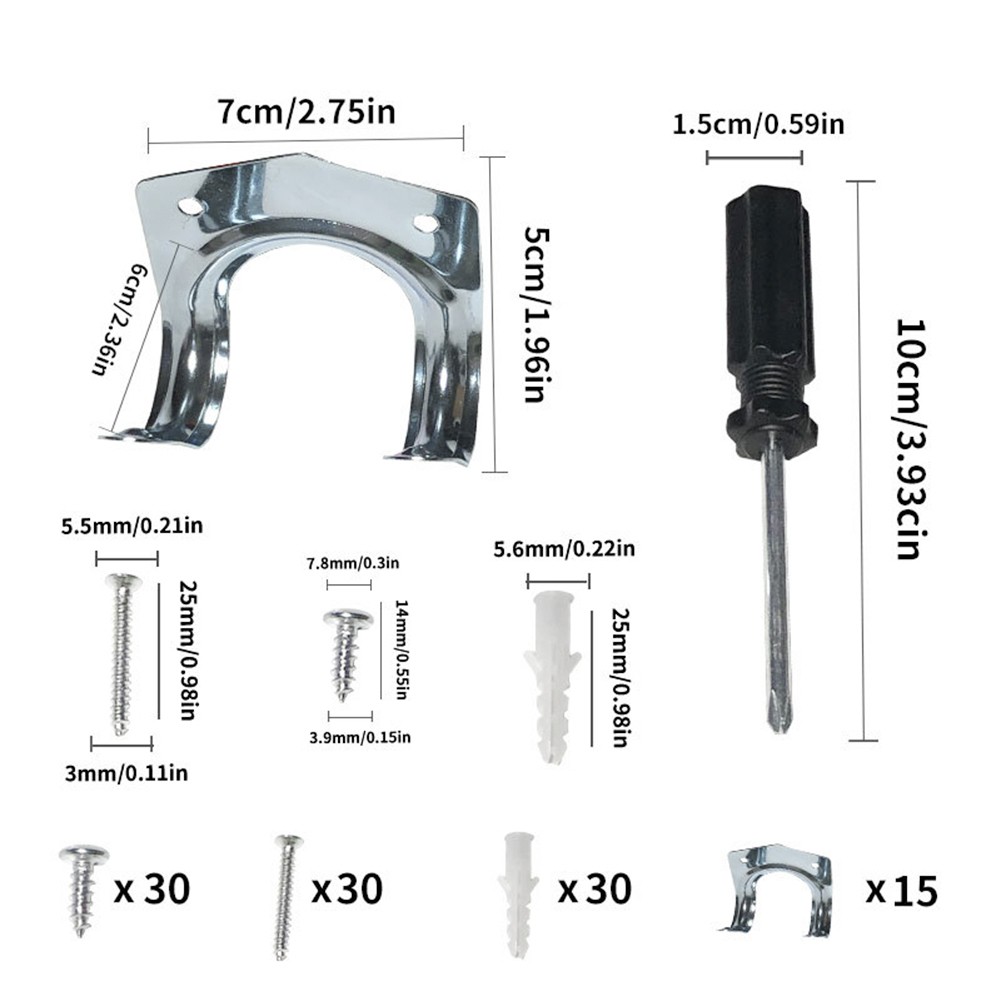 Iron Sheet Metal Double Hook Shelving Clothes Hook Thickening Tool Multi Purpose Practical Hook