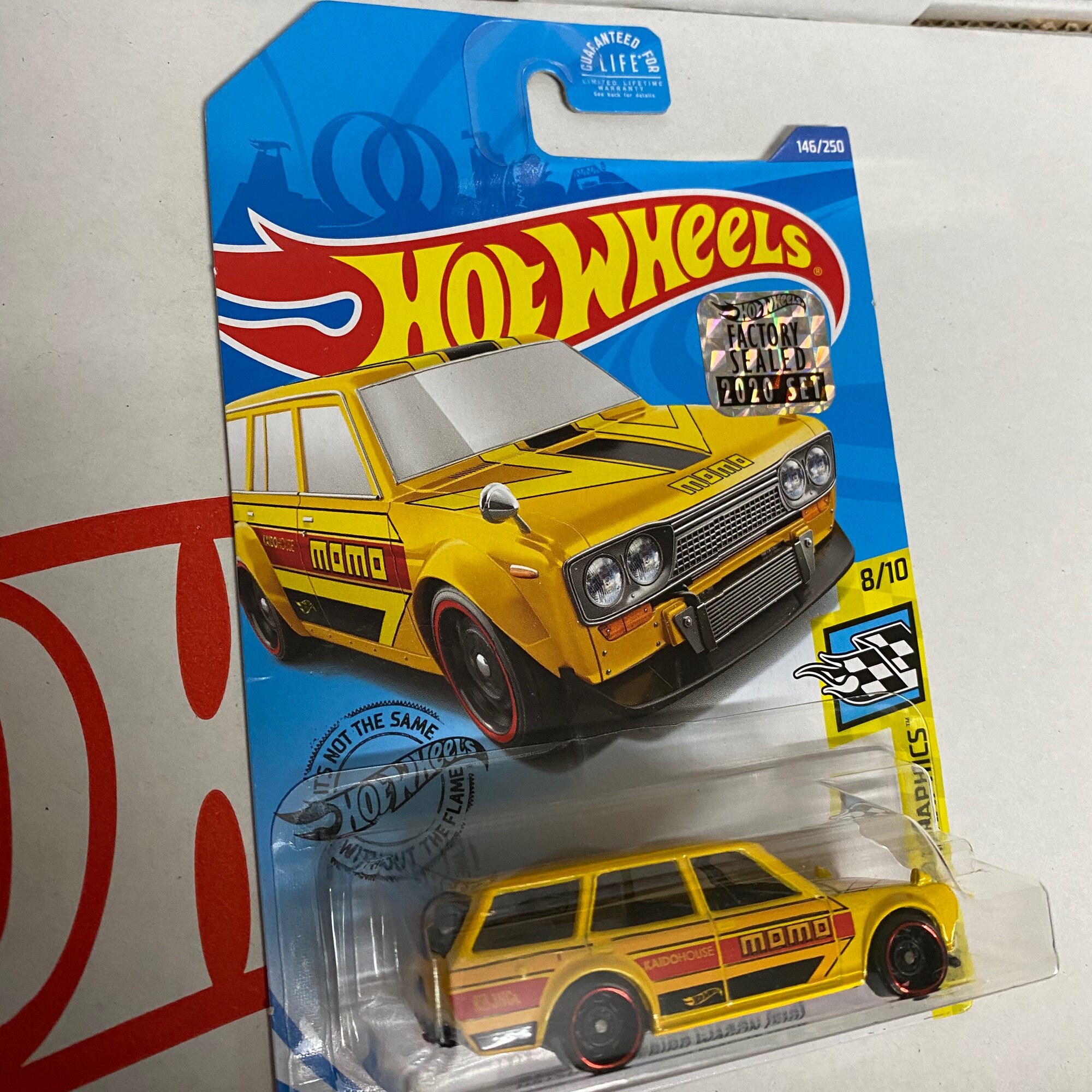 Hotwheels Datsun 510 Wagon Kmart Yellow Momo Factory Sealed 2020
