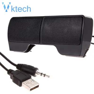 [Vktech] Mini Portable USB Stereo Speaker Soundbar for Notebook Laptop Mp3 Phone PC