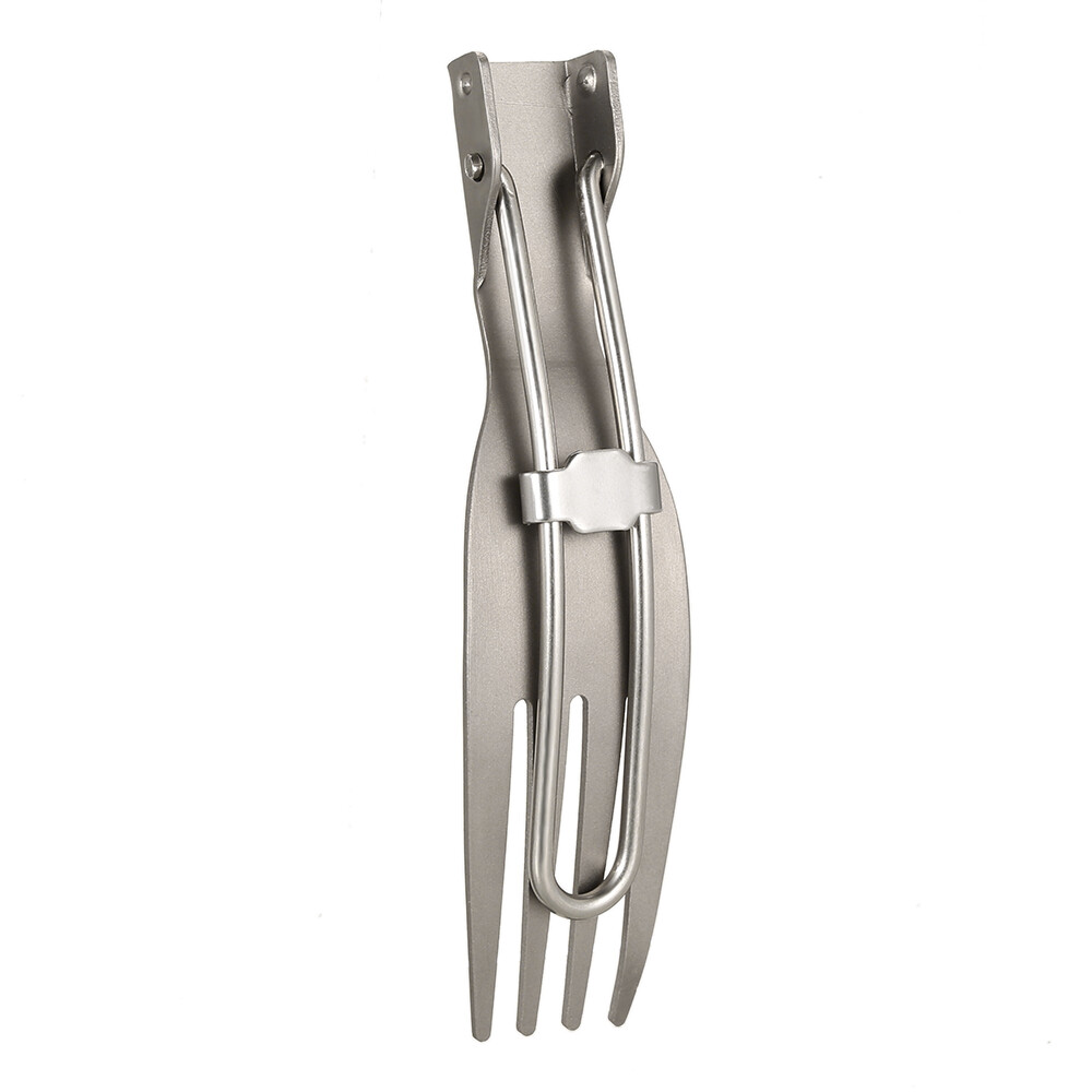 Lixada Nĩa Gấp Bằng Titan Nĩa Trái Cây Ăn Tối Di Động Ngoài Trời Siêu Nhẹ Bộ Đồ Ăn Để Cắm Trại Ba Lô