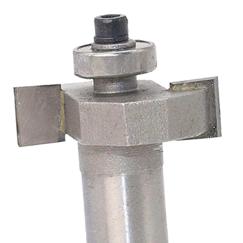 T Slot Biscuit Cutter Router Bit with Bearing Woodworking Slotting Rabbeting
