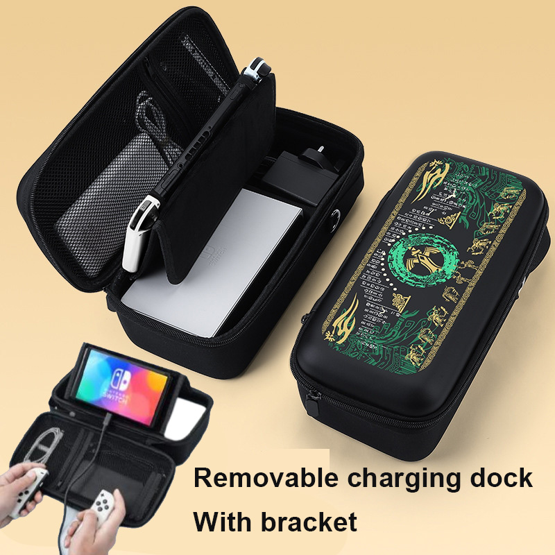 Chuyển đổi OLED túi lưu trữ Bộ chuyển đổi Nintendo V1 V2 / Lite dung tích lớn du lịch lưu trữ Pouch cho chuyển đổi bảng điều khiển trò chơi phụ kiện Chân dock sạc điện thoại lưu trữ