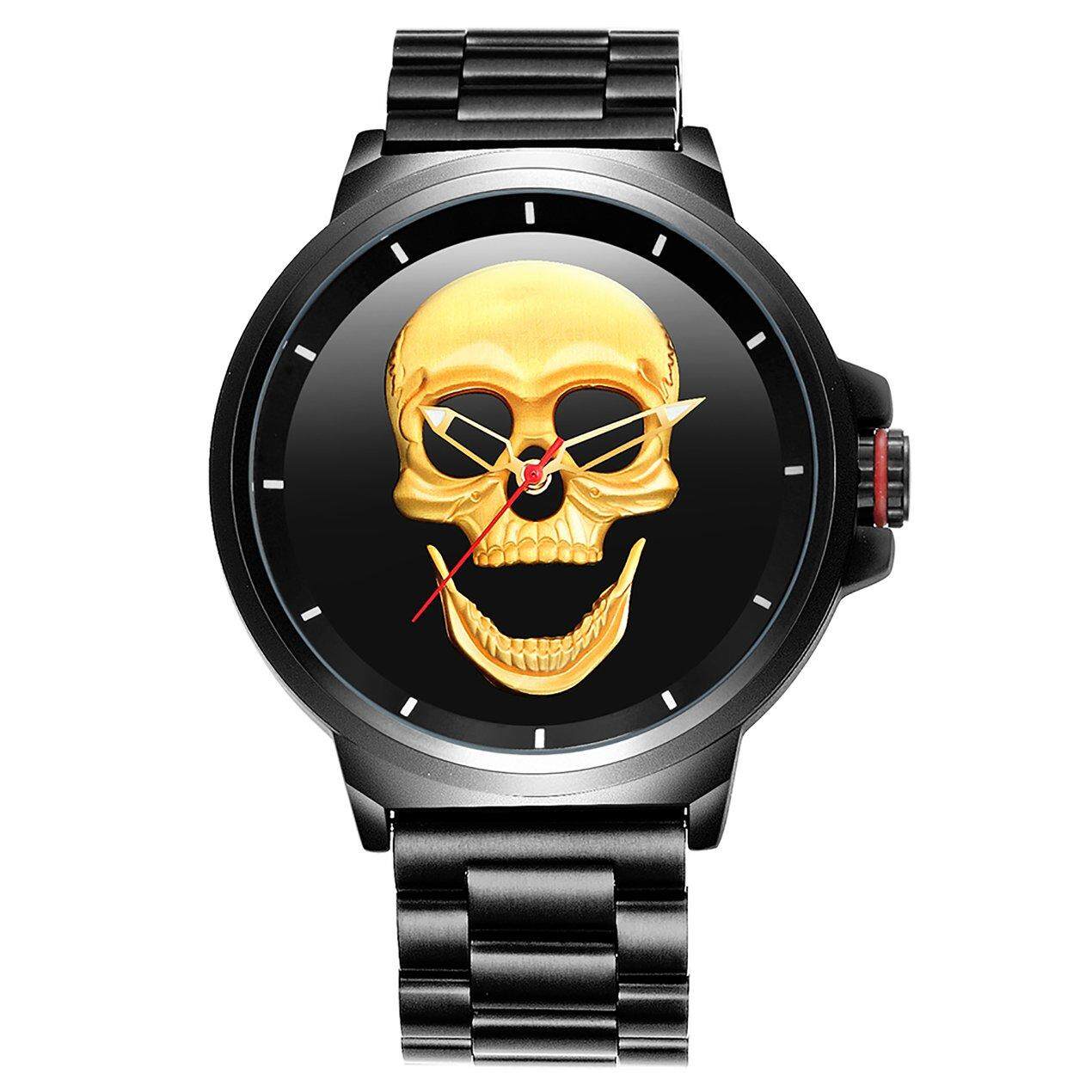 Paling Populer Skeleton Watch Baja Tahan Air QUARTZ Watch Keren Anak Laki-laki Jam Tangan Pria Wristswatch