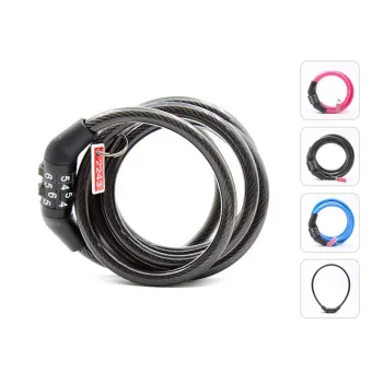 anti theft cable on bike
