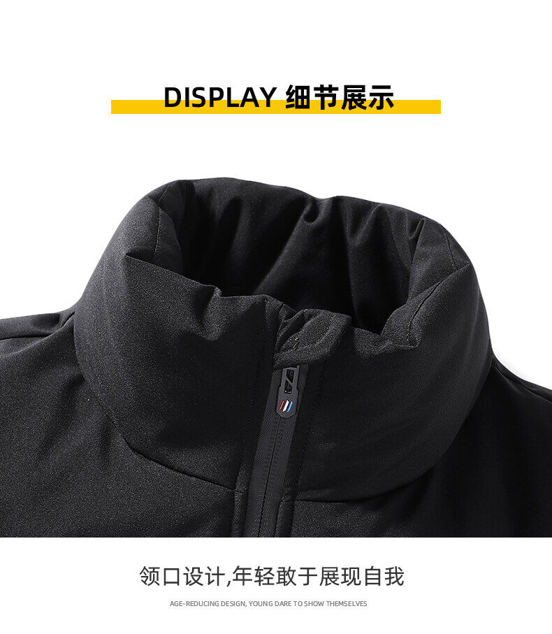 FUGUINIAO Áo Khoác Cổ Đứng Cho Nam 2021 Áo Khoác Cotton Áo Khoác Bomber Áo Khoác Ngoài Giữ Ấm Chống Gió Bằng Cotton Nguyên Chất