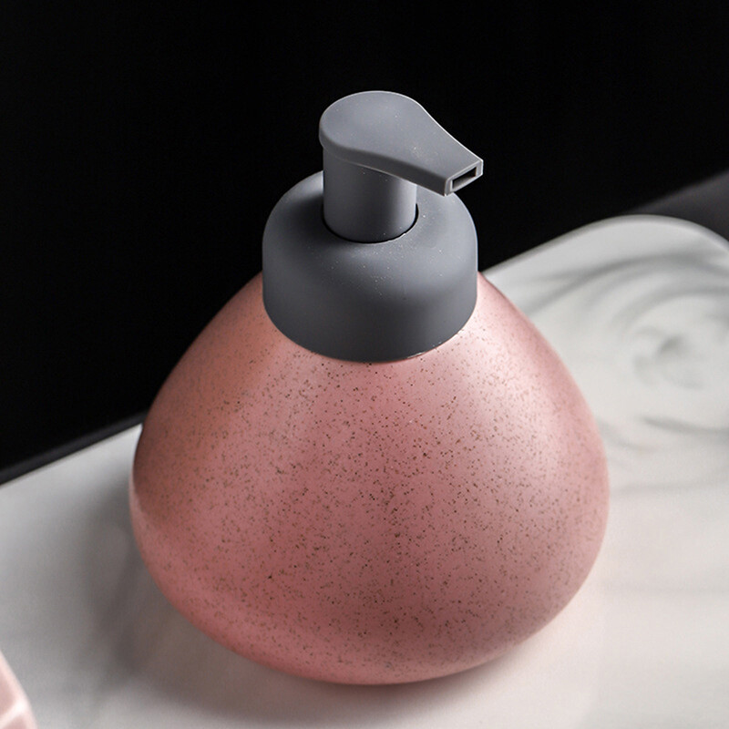 [Carmelun] Ceramic Liquid Foam Soap Dispenser Portable Pump Bottle Bathroom Accessories