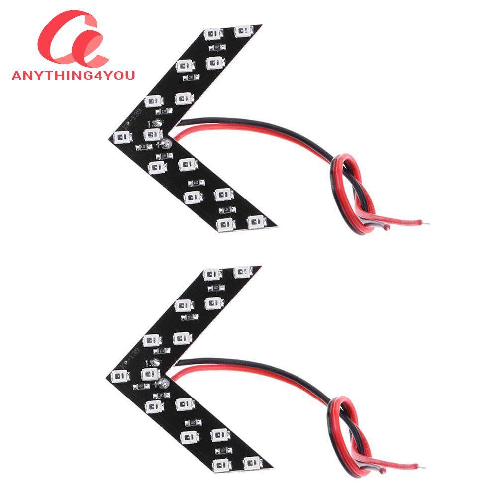 “Always Lower Price” 2Pcsสีแดง14SMD LEDรถด้านหลังมุมมองด้านข้างกระจกไฟเลี้ยวรูปลูกศรเปิดไฟสัญญาณ