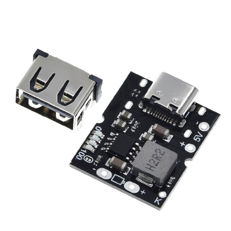 Bộ Chuyển Đổi Tăng Áp Type-C USB 5V 2A Mô-đun Tăng Áp Bảng Bảo Vệ Sạc Pin Lithium Bộ Sạc Tự Làm USB