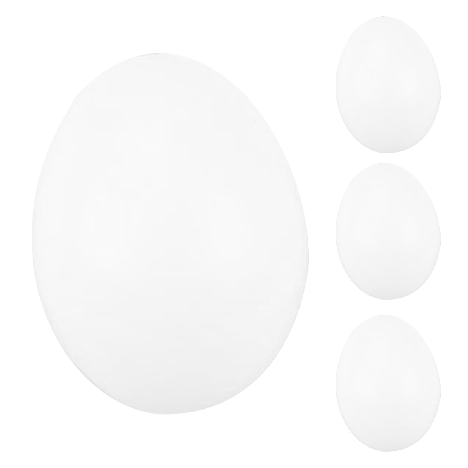 Sanwood® 4Pcs Fall Resistant Artificial Egg Smooth Surface Plastic Realistic DIY Easter Compact Chicken Egg for Kids 4Pcs Novel Small