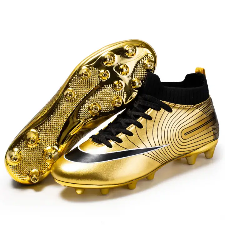 boys gold football boots