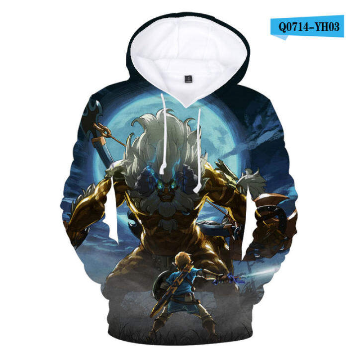 breath of the wild zip up hoodie