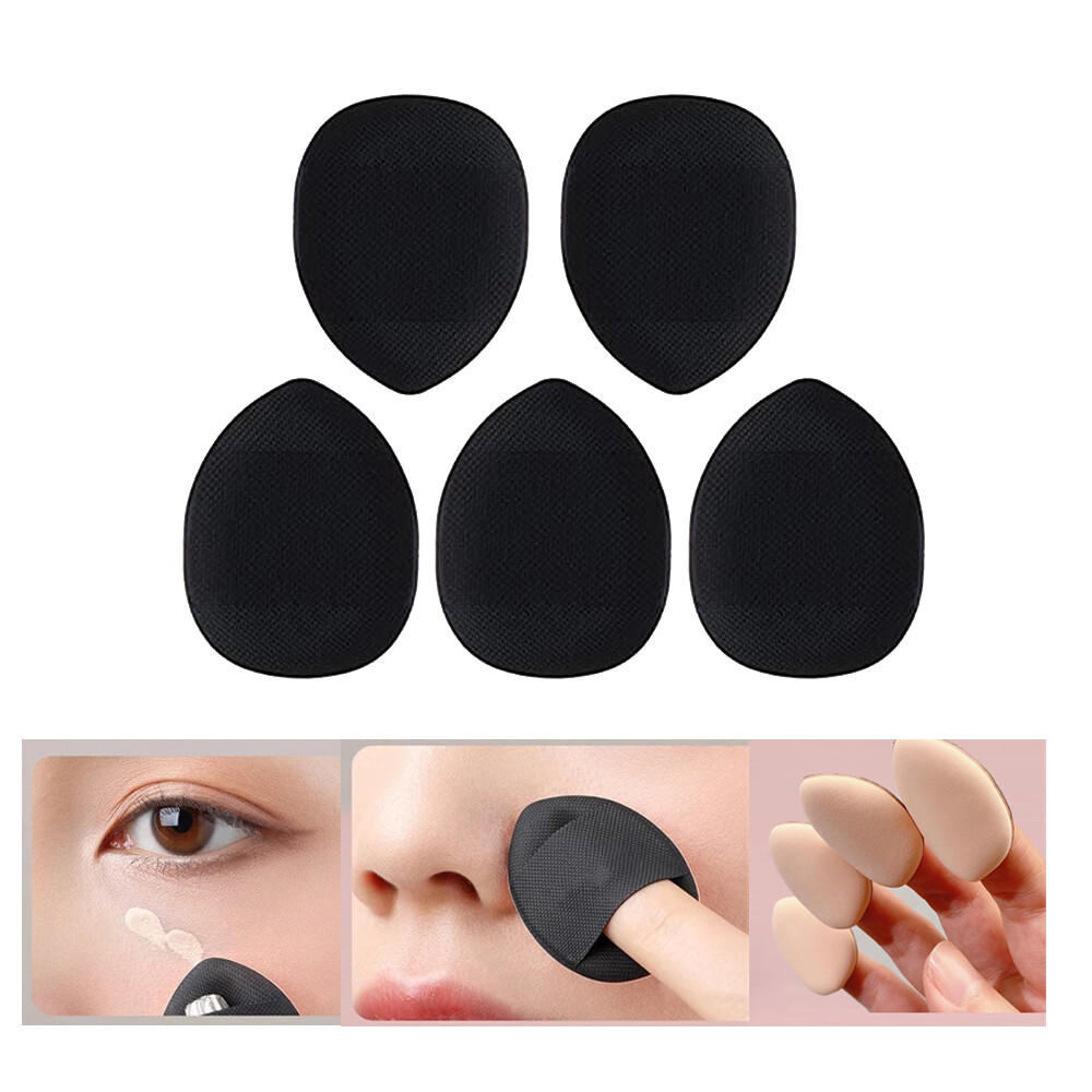 5pcs Makeup Sponges Set, Foundation Blending Beauty Sponge, Mini Makeup Sponge Puff, Latex Free Boun Boun Sponges Flawless for Liquid, Cream, and Powder, Multi-colored Makeup Puffs,Finger Puff Makeup Tools 5pcs