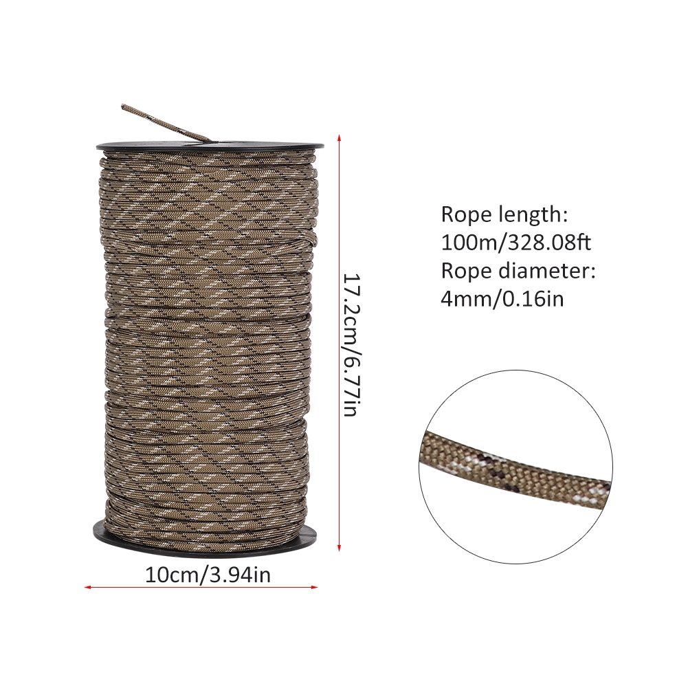 【ราคาถูกสุด】[ Rock Climbing Rope Biggest discount ] 100 M หินกลางแจ้ง ...
