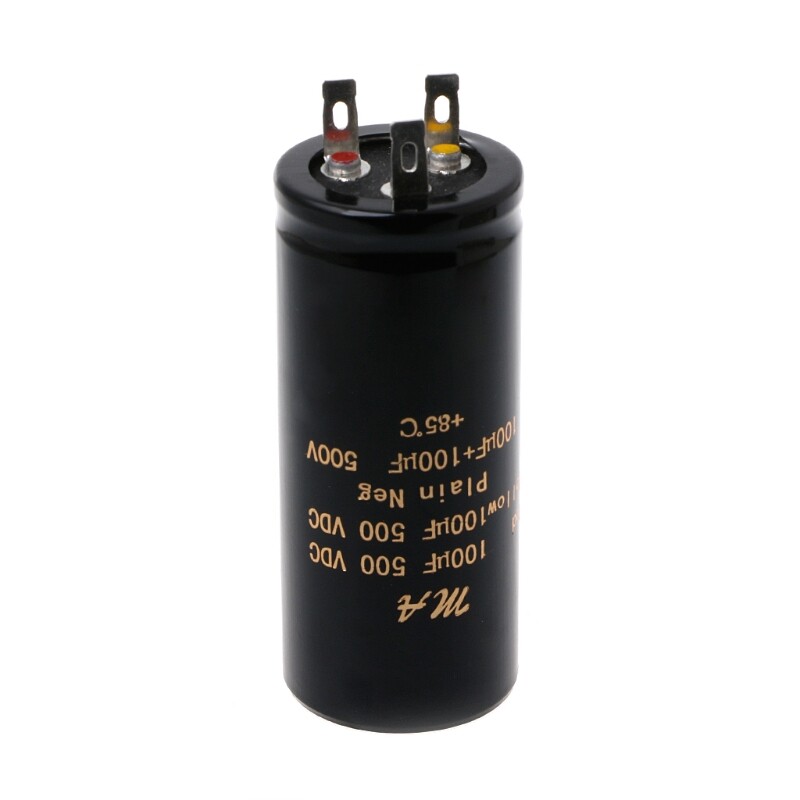 ★ tụ khuếch đại âm thanh điện phân kép 100 + 100uf, 50 + 50uf, 32 + 32uf, 500v